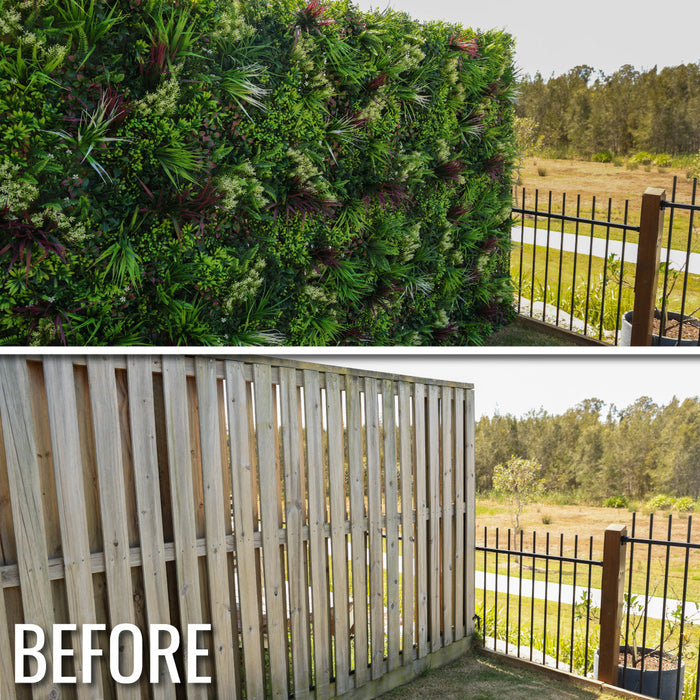 Wholesale: Box of 5 DECKO VERDURE 1000mm x 1000mm Green Wall Panels - TROPICAL - FOB Shanghai. MOQ 10 Boxes = 1 Pallet (Price/Box)