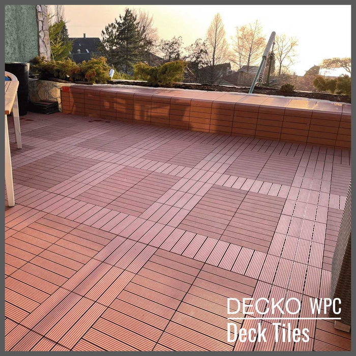 Wholesale: Box of 100 Corner Pieces for DECKO WPC Premium Tiles - Select Colour - Add-on only to full pallet orders (Price/Box)