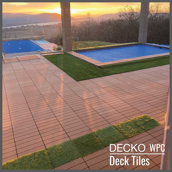 Wholesale: Box of 100 Corner Pieces for DECKO WPC Premium Tiles - Select Colour - Add-on only to full pallet orders (Price/Box)