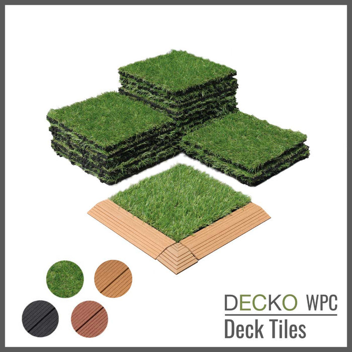 Wholesale: Box of 100 Corner Pieces for DECKO WPC Premium Tiles - Select Colour - Add-on only to full pallet orders (Price/Box)