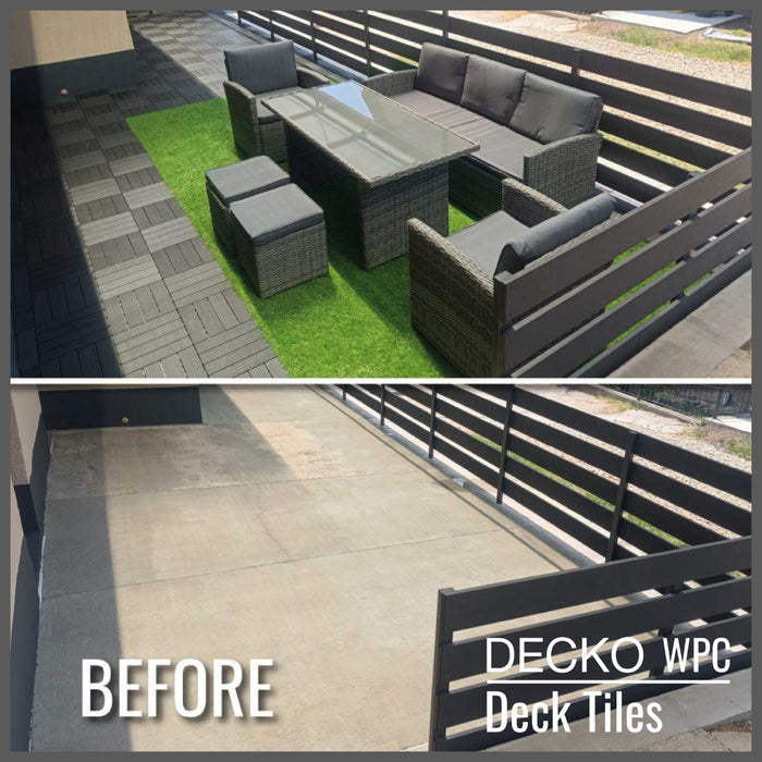 Wholesale: Box of 50 Ramp Edges for DECKO WPC Premium Tiles - Select Colour - Add-on only to full pallet orders (Price/Box)