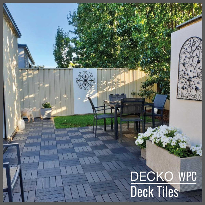 Wholesale: Box of 100 Corner Pieces for DECKO WPC Premium Tiles - Select Colour - Add-on only to full pallet orders (Price/Box)