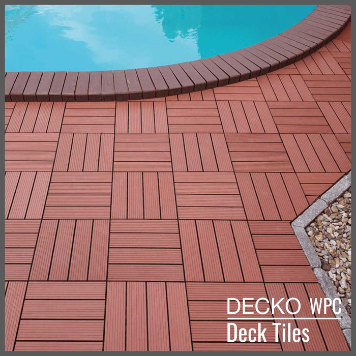 Wholesale: Box of 100 Corner Pieces for DECKO WPC Premium Tiles - Select Colour - Add-on only to full pallet orders (Price/Box)