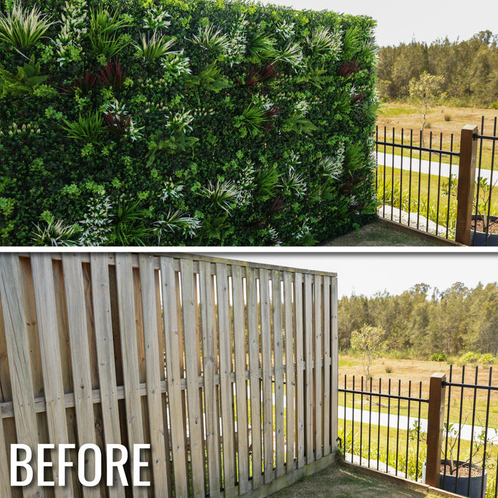 Wholesale: Box of 5 DECKO VERDURE 1000mm x 1000mm Green Wall Panels - AMAZONIA - FOB Shanghai. MOQ 10 Boxes = 1 Pallet (Price/Box)