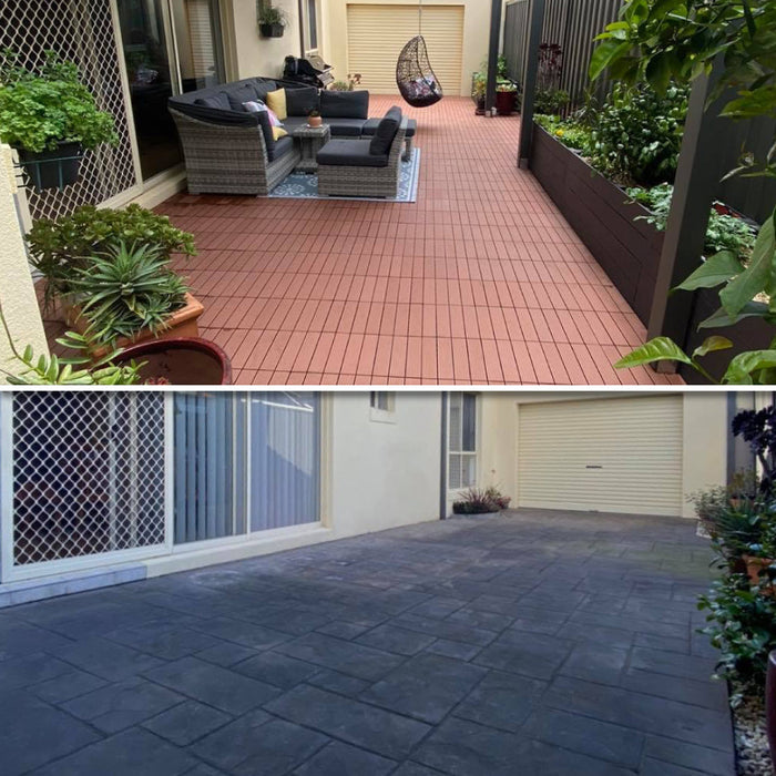Wholesale: Box of 11 DECKO Premium WPC Tiles - Select Colour - FOB Shanghai, MOQ is 1 pallet = 84 boxes (Price/Box)