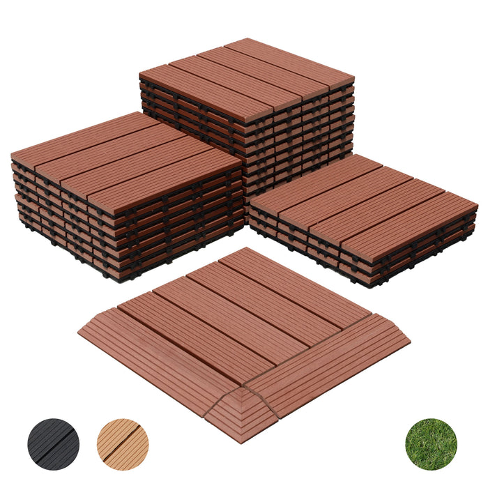 Wholesale: Box of 11 DECKO Premium WPC Tiles - Select Colour - FOB Shanghai, MOQ is 1 pallet = 84 boxes (Price/Box)