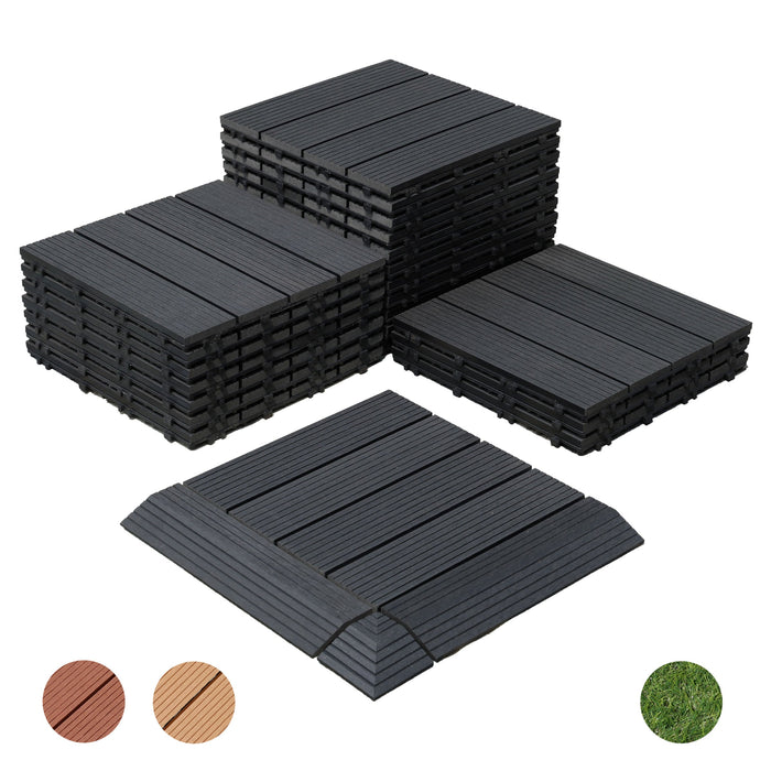 Wholesale: Box of 11 DECKO Premium WPC Tiles - Select Colour - FOB Shanghai, MOQ is 1 pallet = 84 boxes (Price/Box)