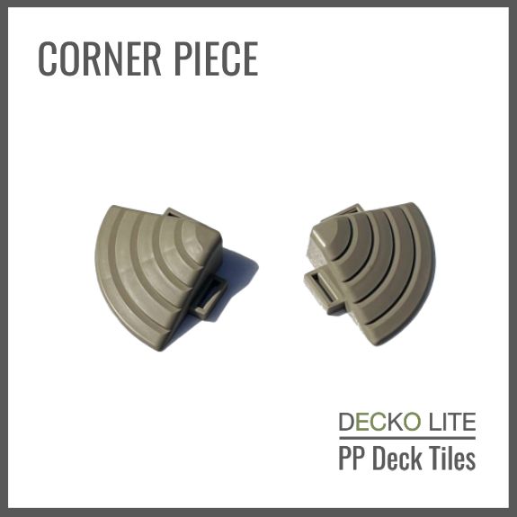 Wholesale: Box of 170 Corner Ramp Edges for DECKO Lite PP Deck Tiles - Choose Colour - Add-on only to full pallet orders (Price/Box)