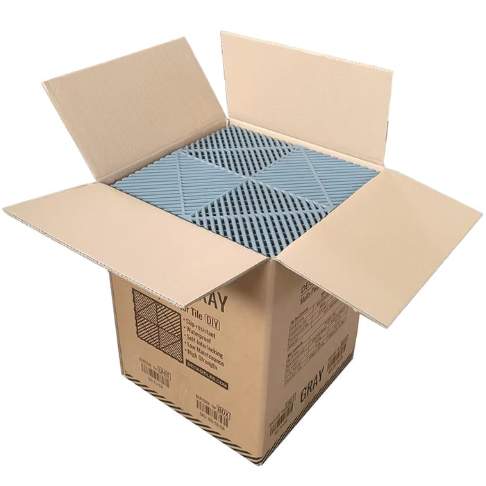 Wholesale: Box of 30 DECKO DURANTE Garage Tiles - Select Colour - FOB Qingdao, MOQ is 1 pallet = 24 boxes (Price/Box)