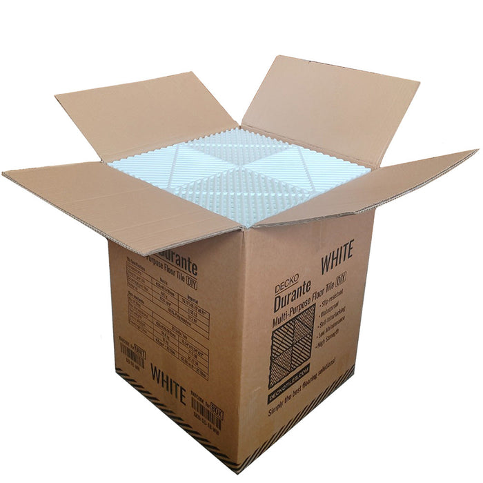 Wholesale: Box of 30 DECKO DURANTE Garage Tiles - Select Colour - FOB Qingdao, MOQ is 1 pallet = 24 boxes (Price/Box)
