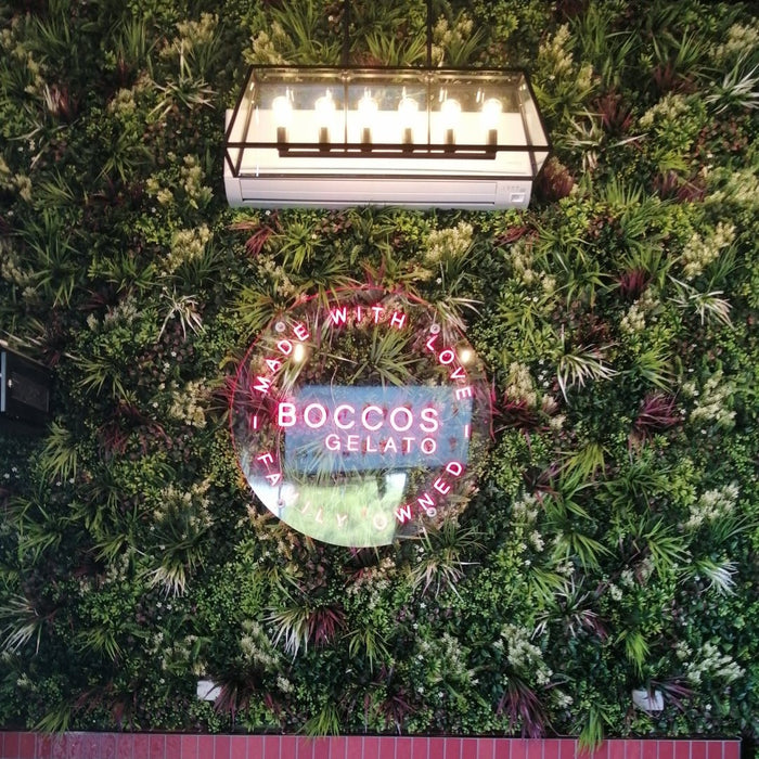 Wholesale: Box of 5 DECKO VERDURE 1000mm x 1000mm Green Wall Panels - TROPICAL - FOB Shanghai. MOQ 10 Boxes = 1 Pallet (Price/Box)