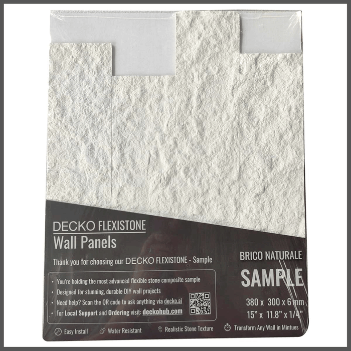 Wholesale: DECKO Flexistone Wall Panels - Box of 12: BRICO NATURALE panels - FOB Shanghai. MOQ 1 Pallet = 90 boxes (Price/Box)
