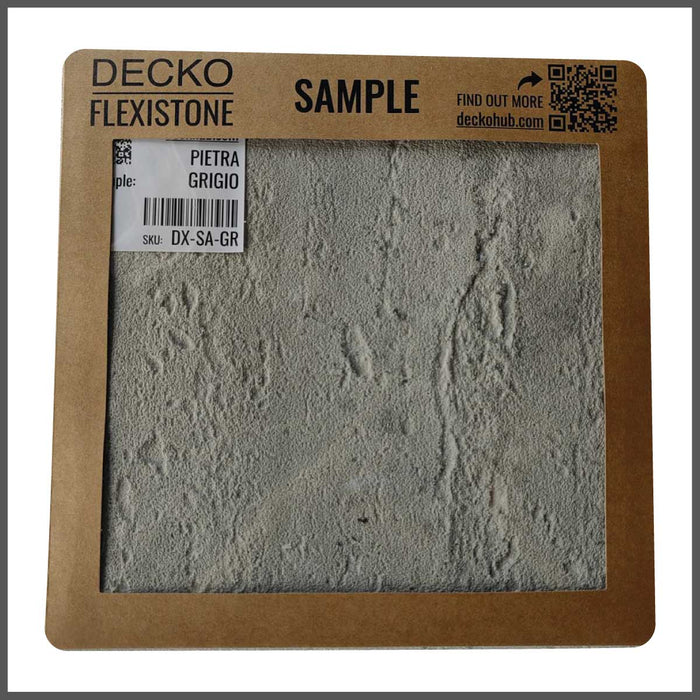 DECKO Flexistone Wall Panels - PIETRA GRIGIA - Box of 16 900x300mm Panels
