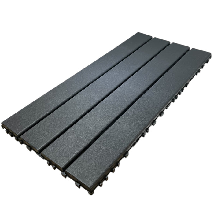 Wholesale: Box of 22 DECKO Lite PP Deck Tiles - GREY or BEIGE-SLAT type (608x304mm) - FOB Shanghai, MOQ is 24 boxes = 1 pallet (Price/Box)