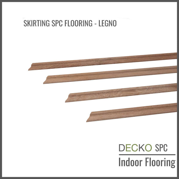 Wholesale: Box of 25 Skirting Pieces matching DECKOO SPC Flooring - Choose Color - Add-on only to full pallet orders (Price/Box)