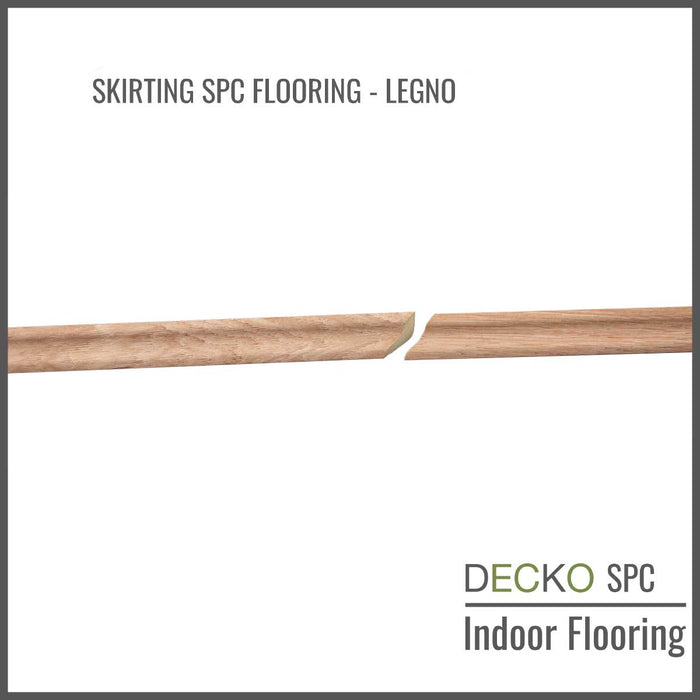 Wholesale: Box of 25 Skirting Pieces matching DECKOO SPC Flooring - Choose Color - Add-on only to full pallet orders (Price/Box)