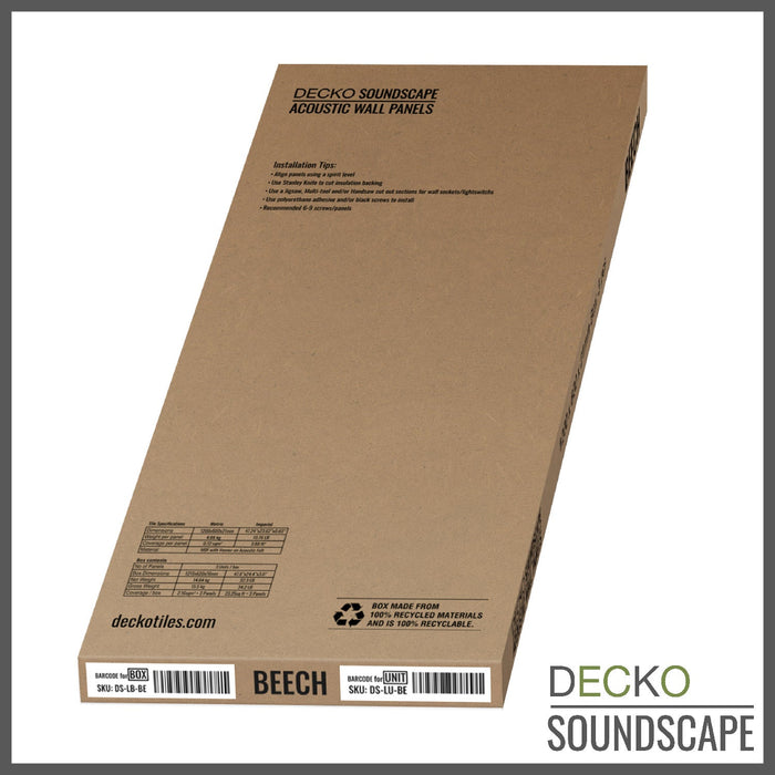Wholesale: DECKO SOUNDSCAPE Acoustic Wall Panels - Choose Colour & Size - FOB Qingdao, MOQ = 1 Pallet, Price/Box