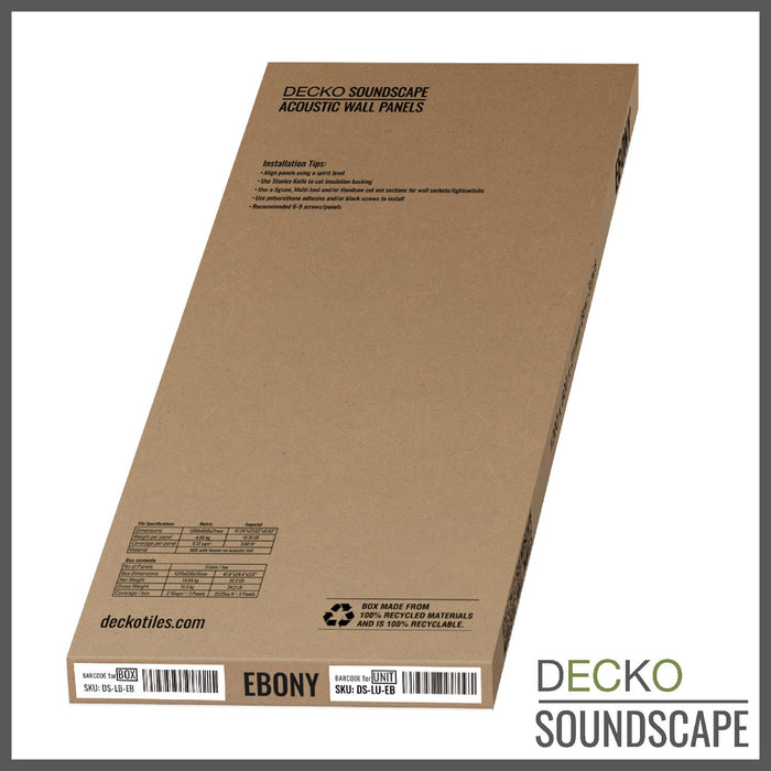 Wholesale: DECKO SOUNDSCAPE Acoustic Wall Panels - Choose Colour & Size - FOB Qingdao, MOQ = 1 Pallet, Price/Box