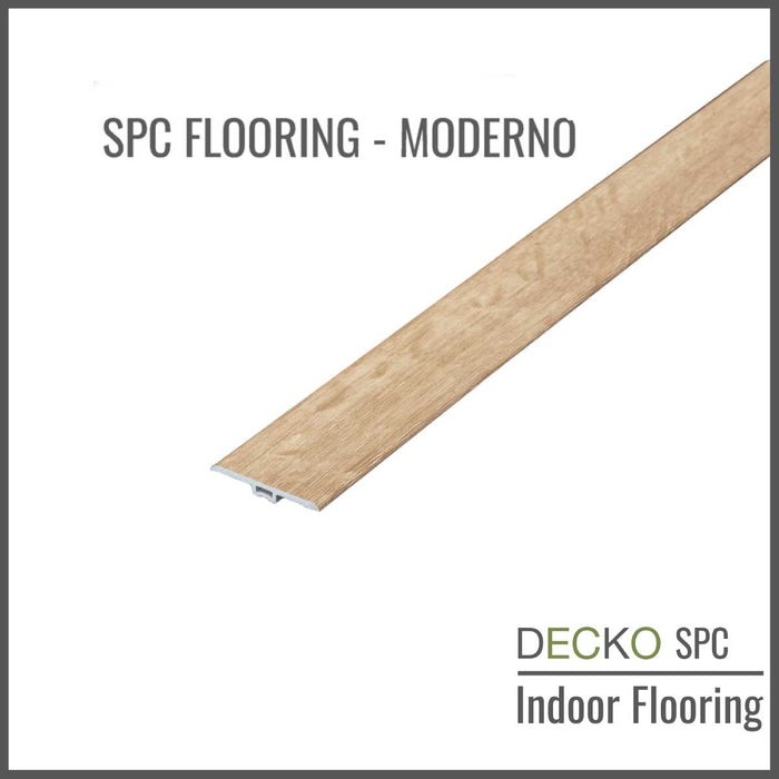 Wholesale: Box of 25 T-moulds for DECKO SPC Indoor Flooring - Choose Color - Add-on only to full pallet orders (Price/Box)