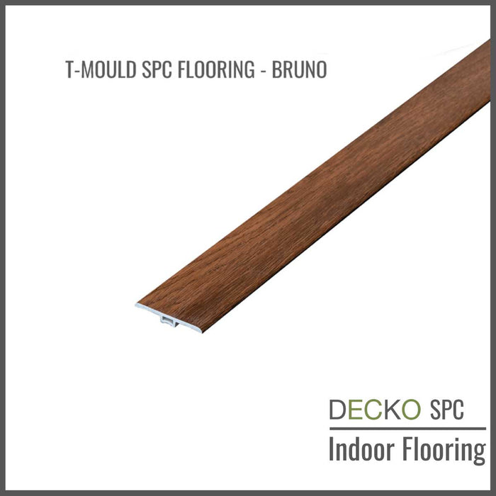 Wholesale: Box of 25 T-moulds for DECKO SPC Indoor Flooring - Choose Color - Add-on only to full pallet orders (Price/Box)