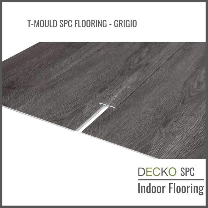 Wholesale: Box of 25 T-moulds for DECKO SPC Indoor Flooring - Choose Color - Add-on only to full pallet orders (Price/Box)