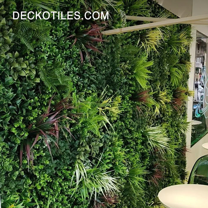 Wholesale: Box of 5 DECKO VERDURE 1000mm x 1000mm Green Wall Panels - TROPICAL - FOB Shanghai. MOQ 10 Boxes = 1 Pallet (Price/Box)
