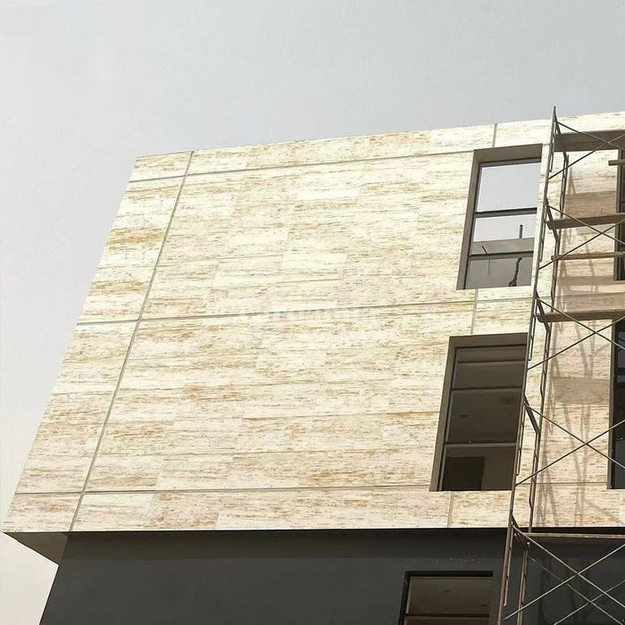 DECKO Flexistone Wall Panels - TRAVERTINO: Choose Size - Boxes of flexible stone panels