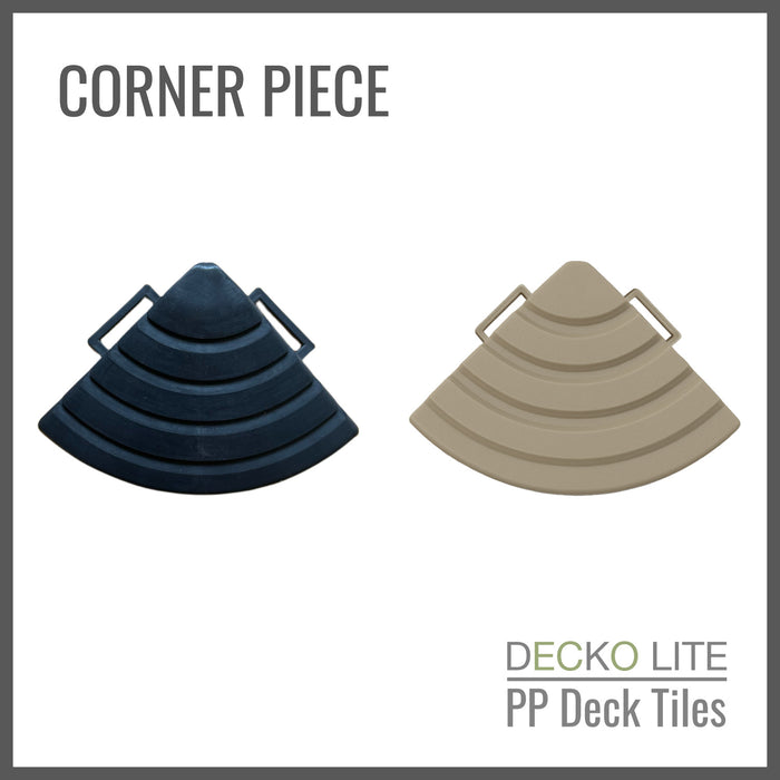 Wholesale: Box of 22 DECKO Lite PP Deck Tiles - GREY or BEIGE-SLAT type (608x304mm) - FOB Shanghai, MOQ is 24 boxes = 1 pallet (Price/Box)