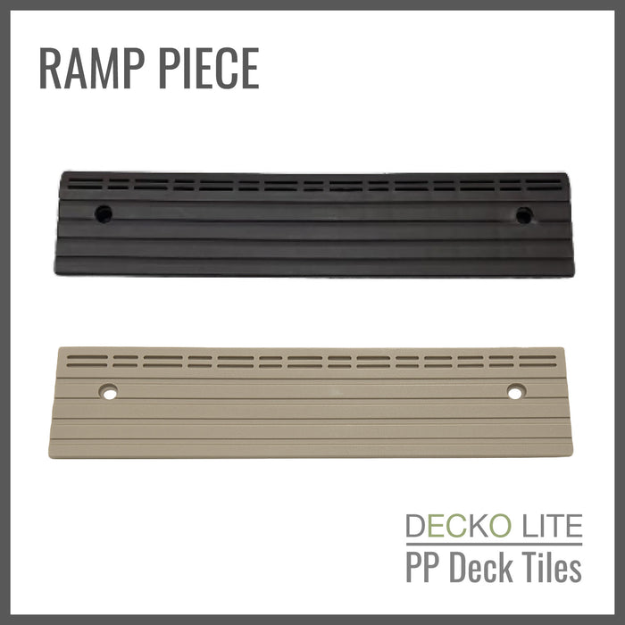 Wholesale: Box of 22 DECKO Lite PP Deck Tiles - GREY or BEIGE-SLAT type (608x304mm) - FOB Shanghai, MOQ is 24 boxes = 1 pallet (Price/Box)